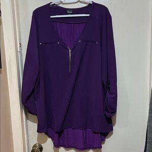 Simply Emma Deep Purple Women's Blouse
